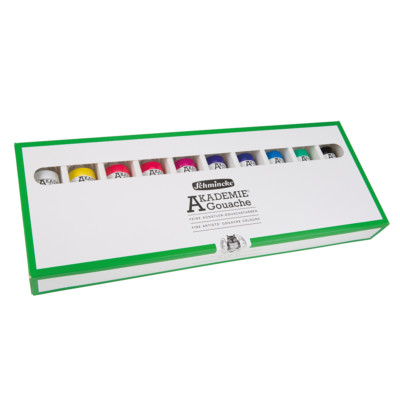 Schmincke Gouachefarbe AKADEMIE Gouache Kartonset 10 x 60 ml Tuben