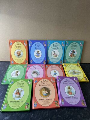 Set of 11 New Colour Reproductions Beatrix Potter Hardback Children's Books