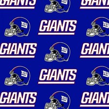 NFL New York Giants 60 Wide Fabric Blue White Traditions By The Yard