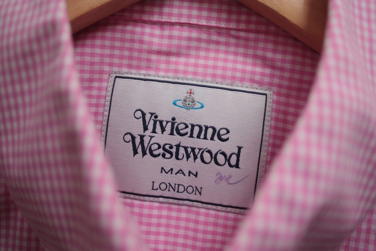Vivienne Westwood Pink Checkered Long Sleeve Shirt | eBay