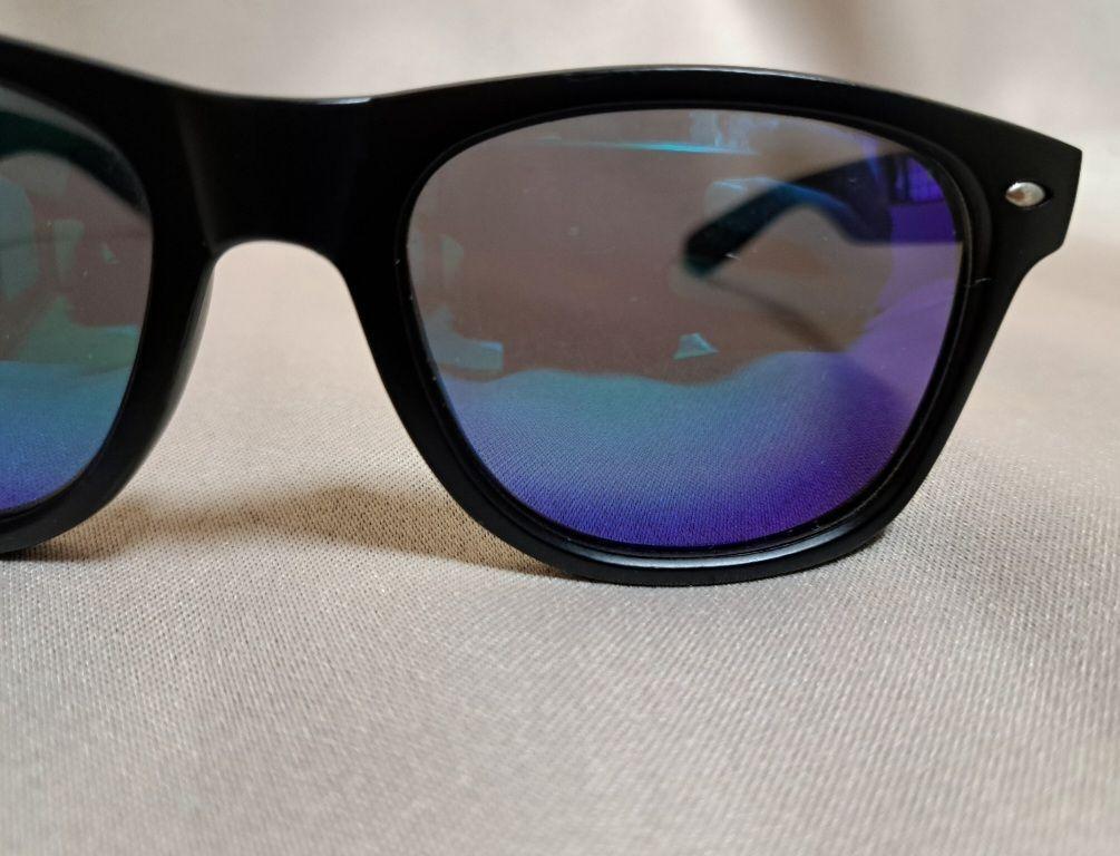 希少✨RayBan Violet BLACK sunglasses Ray-Ban Sunglasses Wayfarer Black Blue Mirror Violet Fuxia
