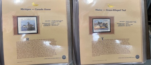 1988 America’s State Duck Stamp Fleetwood Collection--Face Value $100++ NH & COA - Picture 8 of 18
