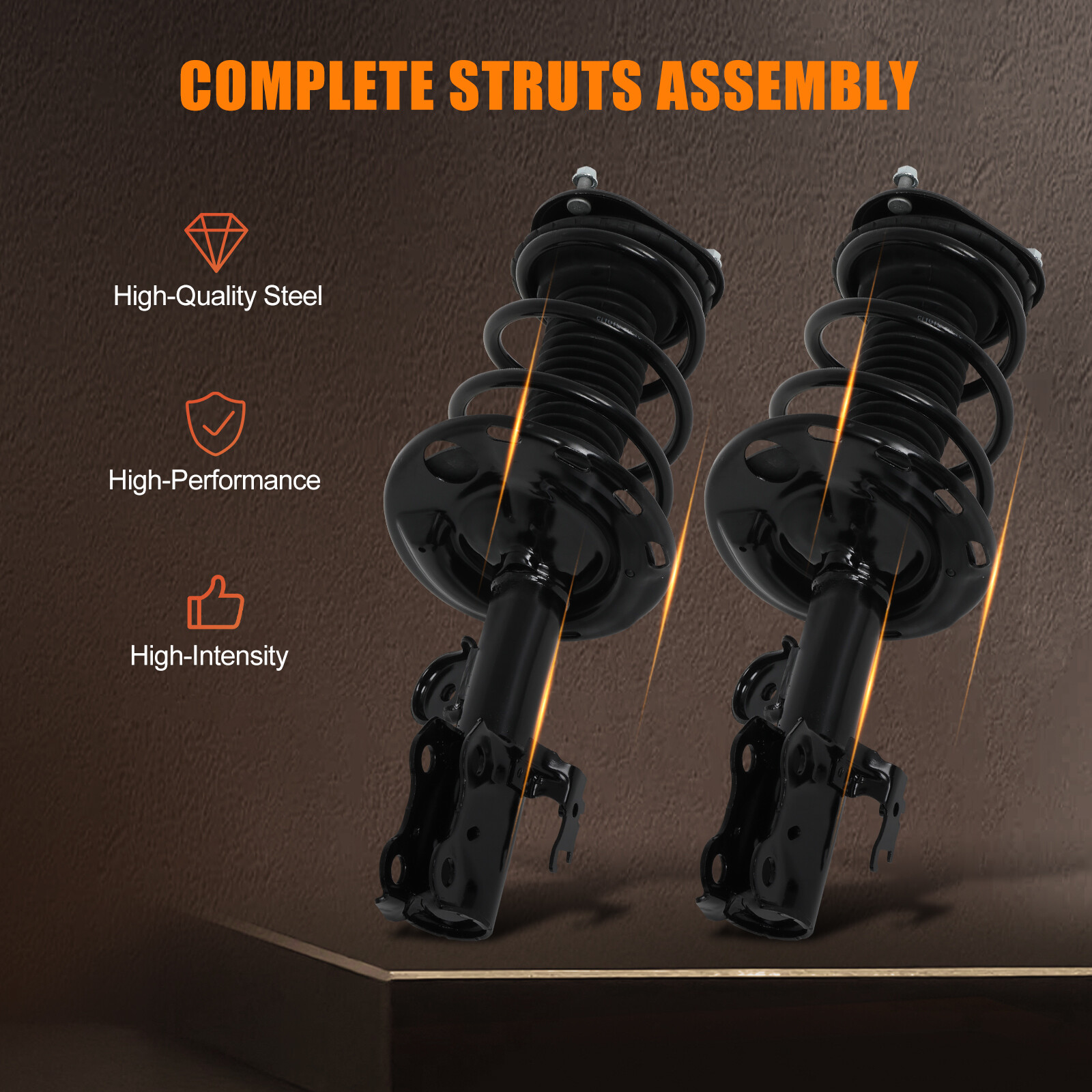 Front Complete Struts w/ Spring For 2011-2016 Scion tC 2012-2016 Toyota Prius V