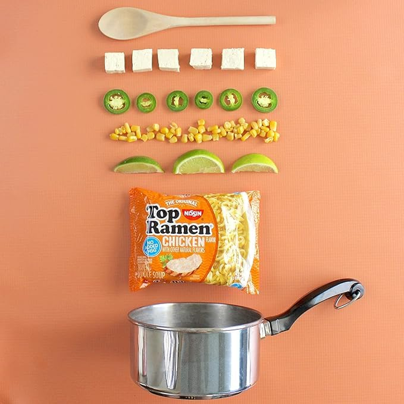 Top Ramen Oodles of Noodles Ramen Noodle Soup, Chicken Flavor , 3 Oz