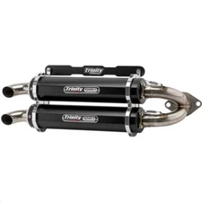 TRINITY RACING Stage 5 Dual Slip-Ons TR-4165S-BK