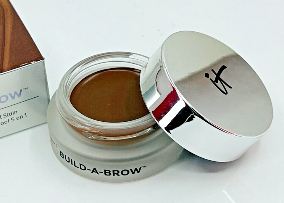 IT Build-A-Brow (Dark Brown) Waterproof 5-in-1 Creme Gel Stain - 0.12oz/3.5gNIB - Image 2 of 4