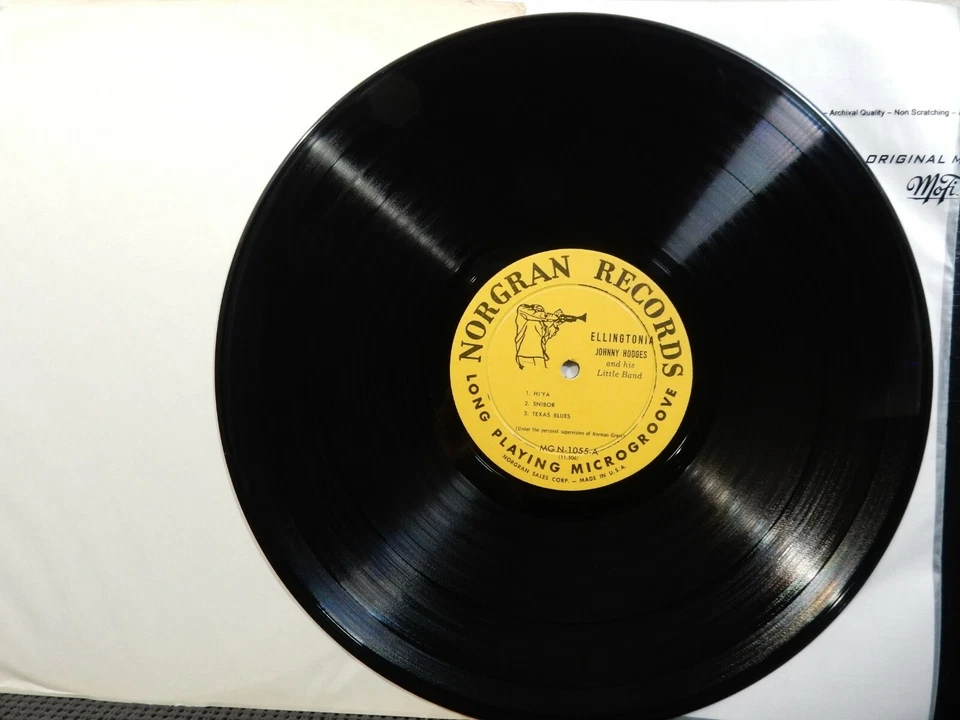 JOHNNY HODGES & Little Band ELLINGTONIA 56 LP NORGRAN MGN-1055 MONO DG 1955 Jazz - Image 3 of 4