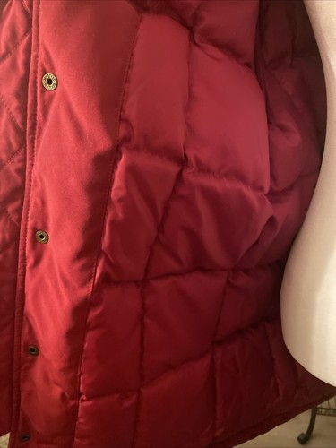 Gap Men's Snorkel Coat Red Down Jacket Medium Hooded EUC - Picture 9 of 15