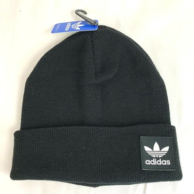adidas trefoil beanie black