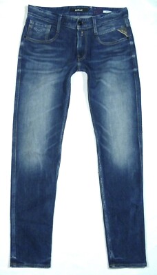 Replay ANBASS M914 Jeans 32in Men size W32 L32 Blue Pants Denim