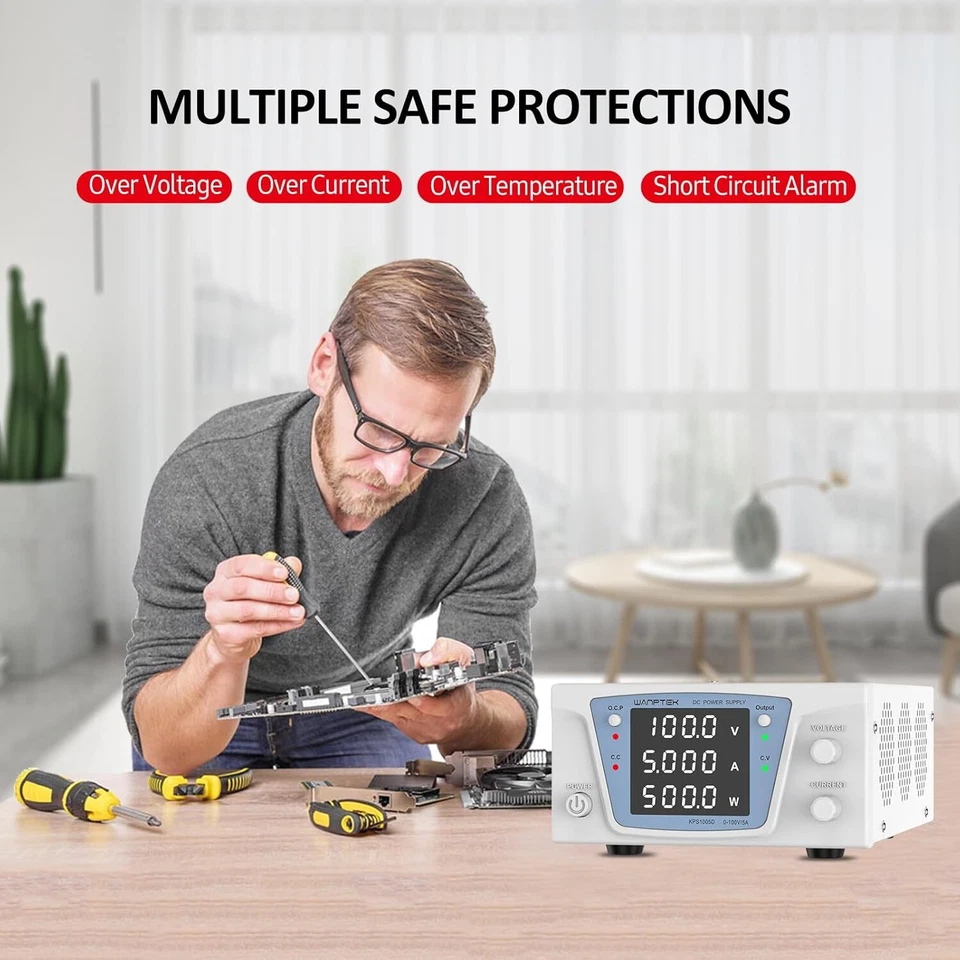 DC Power Supply Variable Power Supply 15V20A High Power with 4 Digits Adjustable - Photo 3/4