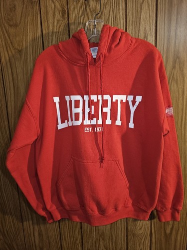 Liberty University Williams Stadium Edition Medium Mens Red Graphic Logo Hoodie - Picture 3 of 14
