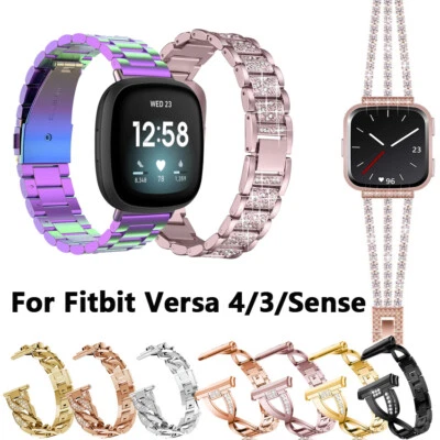 For Fitbit Versa 4/3/Sense 2/Sense Replacment Watch Stainless Steel Band Strap