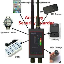 Bug Detector Hidden Anti Spy RF Signal Detector Scanner for GSM GPS camera