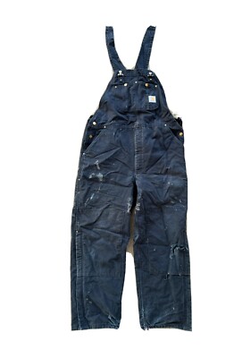 vintage 90s Carhartt Double Knee Overalls, Size 42x32 vtg workwear