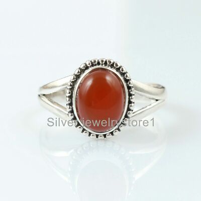 Carnelian Ring Handmade Ring 925 Sterling Silver Ring Women Ring Gift Ideas