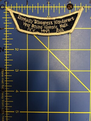 Kentucky Bluegrass Wanderers Jahr Rund Historisch Walk Aufnäher Ivv Ava 1997 Kbw