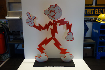 REDDY KILOWATT HUGE ARTICULATING CHARACTER. LINEMAN AND ELECTRICIAN'S GIFT