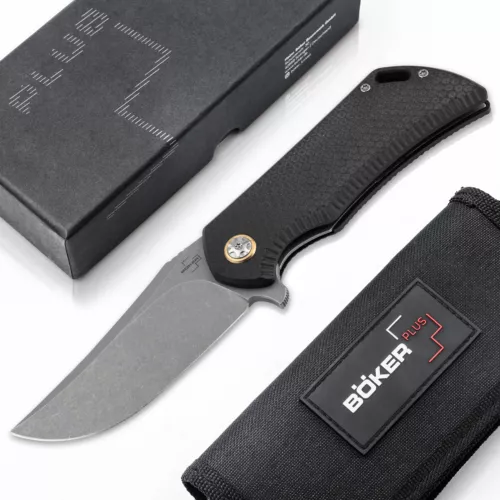 Boker Plus Golem Pocket Knife 3.50" D2 Blade G10 Handle Liner Lock ✔️ 01BO192