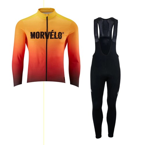 Men Team Cycling Jersey Bib Pants Set Autumn Bike Sports Uniform Racing Clothing - Picture 41 of 55