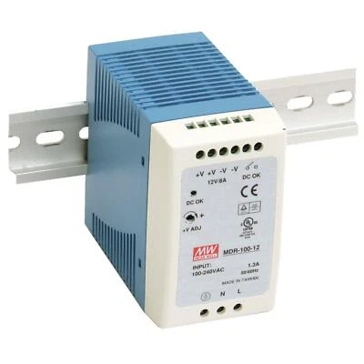 MEAN WELL MDR-100-12 90W 12V 7,5A Hutschienen Netzteil DIN-RAIL - Bild 1 von 2