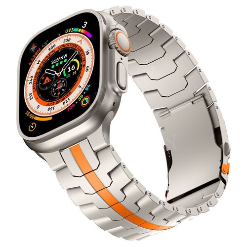 Luxury Titanium Metal Strap Band For Apple Watch Ultra 2 Series 10 9 8 7 6 5 SE - Picture 49 of 82