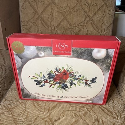 LENOX WINTER GREETINGS THE JOY OF FAMILY OVAL PLATTER NEW FREE SHIPPING!