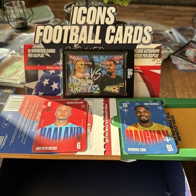 Club Legacyz 4 Icons Football Cards Erling Haaland and Mike Maignan Dual