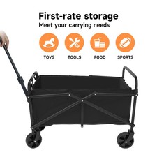 150KG Heavy Duty Foldable Camping Garden Trolley Cart Wagon Truck Beach Picnic