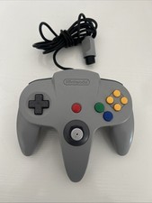 Official Nintendo 64 GRAY Controller AUTHENTIC   OEM N64 Remote NUS-005 USED