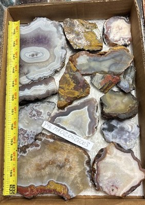 14 Slabs Morrocan Agate s 1.9 Kilograms