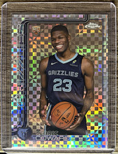 Topps 2025-26 Chrome Cedric Coward X-fractor RC Memphis Grizzlies #261