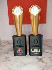 College Football Playoff National Championship trophies, any school & year