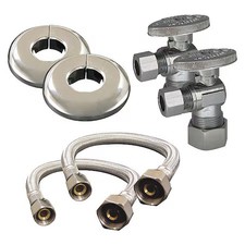 Kissler 88-1040 Water Supply Kit, 3/8, 20In.L, Ss, Comp