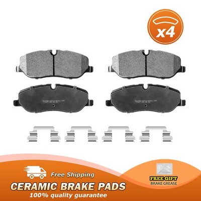 Front Premium Ceramic Brake Pads w/Hardware for Land Rover LR3 Range Rover Sport