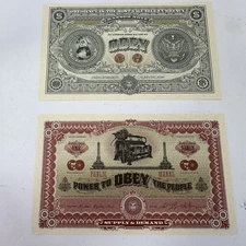 Shepard Fairey OBEY GIANT Supply & Demand Currency E Pluribus Venom PRINT Money