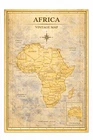 Africa Historical Vintage Map Wall Art Print Poster Picture Decor A4 A3 A5