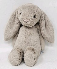 Jellycat London Bashful Bunny Rabbit Soft Stuffed Plush Beige, Medium, 12"
