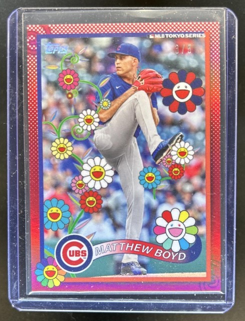 2025 Topps MLB  Tokyo Series Takashi Murakami Complex  Matthew Boyd Red Foil #/5
