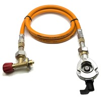 80Cm Oranger Lpg-Gasschlauch 27Mm Clip-On FüR Campingaz 901 904 907 Neu