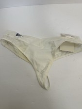 MAIDENFORM Barely There Invisible Look White Thong Panty Womens Sz M/6