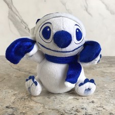 DISNEY STORE WINTER CHRISTMAS BLUE WHITE STITCH PLUSH ANIMAL