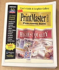 Print Master Gold Publishing Suite : 3.0 Version (1995, PAPERBACK, GOOD)