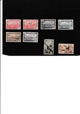ALGERIE timbres poste aérienne oblitérés voir scan YT n° 1/1A/2/3/4/5/9/10