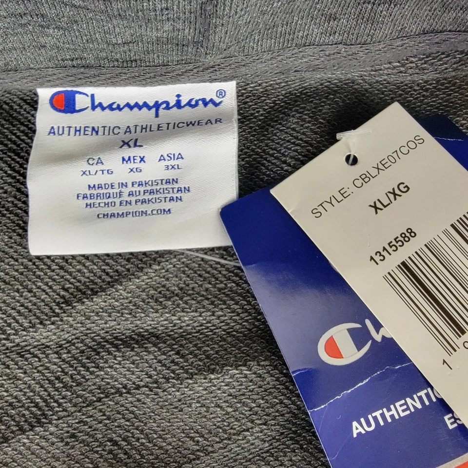 Champion Indiana University Womens Hoosiers 1/4 Zip Pullover XL Gray NEW College - Image 3 of 4