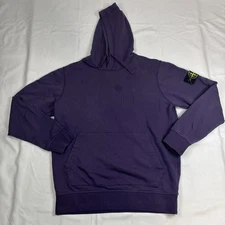 Stone Island Pullover Hoodie Sweatshirt Sweater  Size XL  Purple Sweater Patch