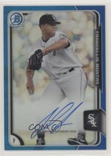 2015 Bowman Chrome Prospects Blue Refractor Frankie Montas Francellis Auto 5w7