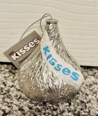 Hershey Kisses Chocolate Kiss Decoupage Christmas Ornament Ruz
