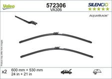 VALEO Wischblatt Scheibenwischer SILENCIO AQUABLADE SET 572306 für MERCEDES C238