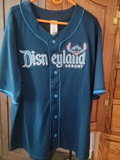 Disneyland Stitch 626 Baseball Jersey XL X large unisex NWT Blue Teal Disney